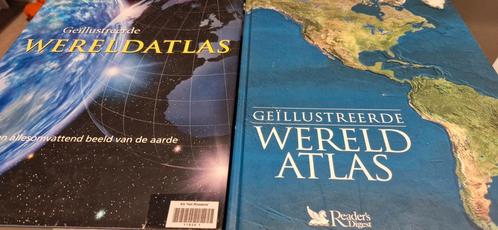 Geillustreerde Wereldatlas zgan 2 versies, Boeken, Atlassen en Landkaarten, Zo goed als nieuw, Bosatlas, Wereld, 2000 tot heden