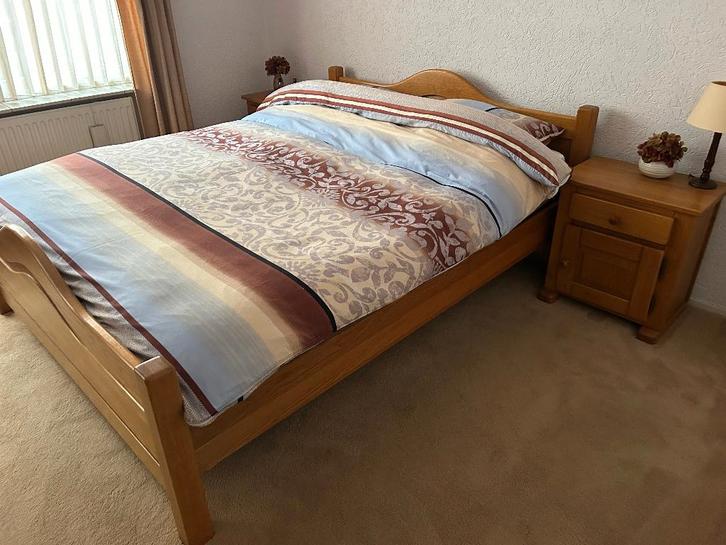 Bed 2 persoons elektrisch verstelbare latten bodems vintage, Huis en Inrichting, Slaapkamer | Bedden, Gebruikt, Tweepersoons, 160 cm