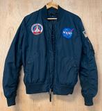 Alpha Industries reversable bomberjack jas blauw - Maat S, Blauw, Alpha industries, Ophalen of Verzenden, Zo goed als nieuw