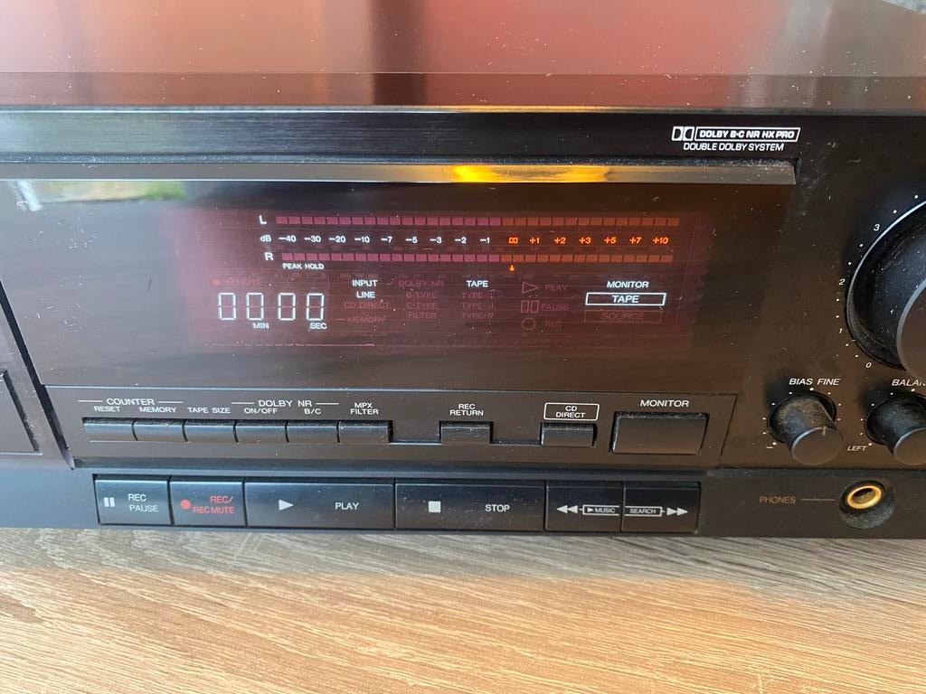 Denon DRM-800A Cassettedeck - Amorphous Head, Audio, Tv en Foto, Cassettedecks, Ophalen, Enkel, Denon, Tape counter