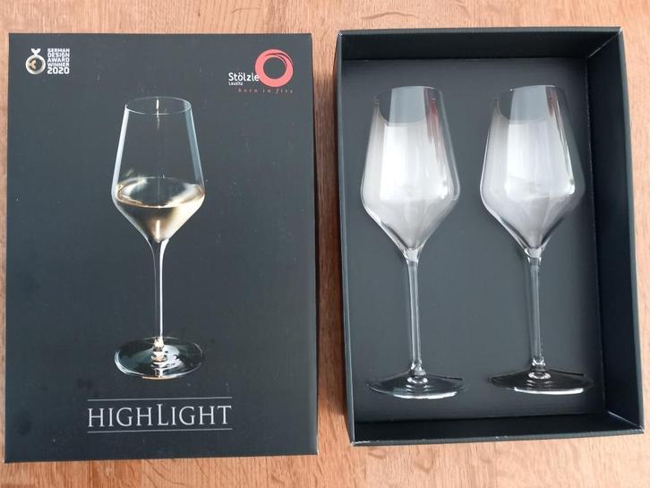 Stolzle Lausitz HighLight wijnglazen, Huis en Inrichting, Keuken | Servies, Nieuw, Glas of Glazen, Overige stijlen, Glas, Ophalen of Verzenden