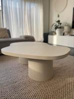 Organische salontafel wit beige of zwart met twee poten, Ophalen, Japandi, Overige materialen, 100 tot 150 cm