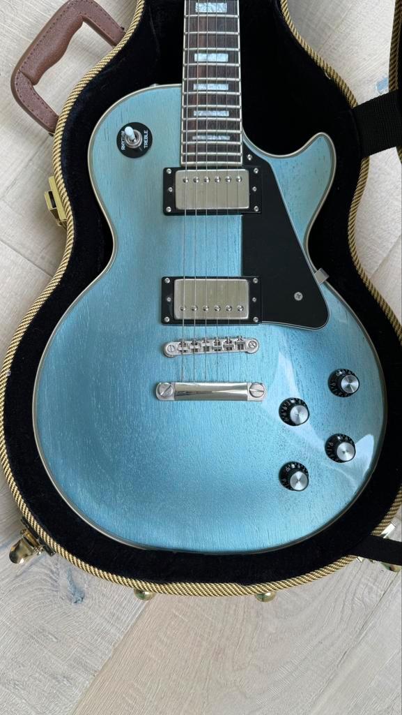 Epiphone Les Paul Custom Pro, Limited Edition TV Pelham Blue, Muziek en Instrumenten, Snaarinstrumenten | Gitaren | Elektrisch