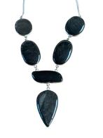 Zilver Obsidiaan Edelsteen Ketting - Handgemaakt, Ophalen of Verzenden, Nieuw