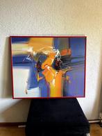 Modern abstrakt Schilderij van Hussen., Ophalen, 50 tot 75 cm, Zo goed als nieuw, Schilderij