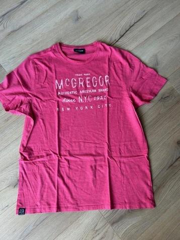 Roze rood t-shirt McGregor Mt L beschikbaar voor biedingen