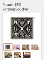 Rituals 15% kortingsvoucher., Tickets en Kaartjes, Kortingen en Cadeaubonnen, Eén persoon, Kortingsbon