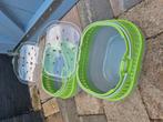 Reismandjes voor dwergkonijntjes of cavia's, Ophalen, Zo goed als nieuw, Transportkoffer of -box