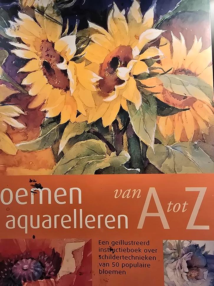 Bloemen Aquarelleren van A tot Z, Boeken, Kunst en Cultuur | Beeldend, Gelezen, Schilder- en Tekenkunst, Ophalen of Verzenden