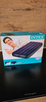Intex Classic Downy Luchtbed - 1 Persoon, Caravans en Kamperen, Luchtbedden, Ophalen of Verzenden, Nieuw, 1-persoons