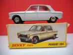 DINKY TOYS 510 PEUGEOT 204 WIT, Hobby en Vrije tijd, Modelauto's | 1:43, Ophalen of Verzenden, Gebruikt, Auto, Dinky Toys