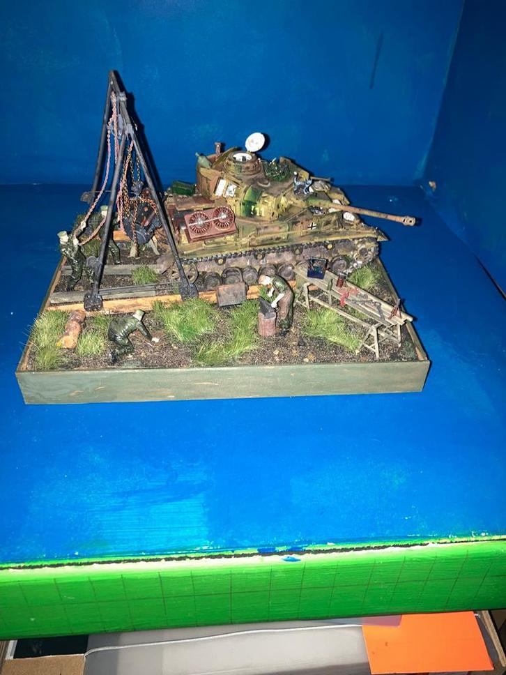 Mini Art 36063 Reparatie Diorama 1:35, Hobby en Vrije tijd, Modelbouw | Auto's en Voertuigen, Gebruikt, Tank, 1:32 tot 1:50, Overige merken