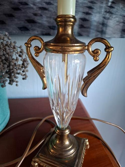 Prachtige antieke lamp kristal, Huis en Inrichting, Lampen | Tafellampen, Zo goed als nieuw, Minder dan 50 cm, Ophalen of Verzenden
