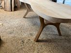 Welving eiken salontafel  massief Eiken eettafel Organisch, Ophalen, 100 tot 150 cm, 50 tot 100 cm, Zo goed als nieuw
