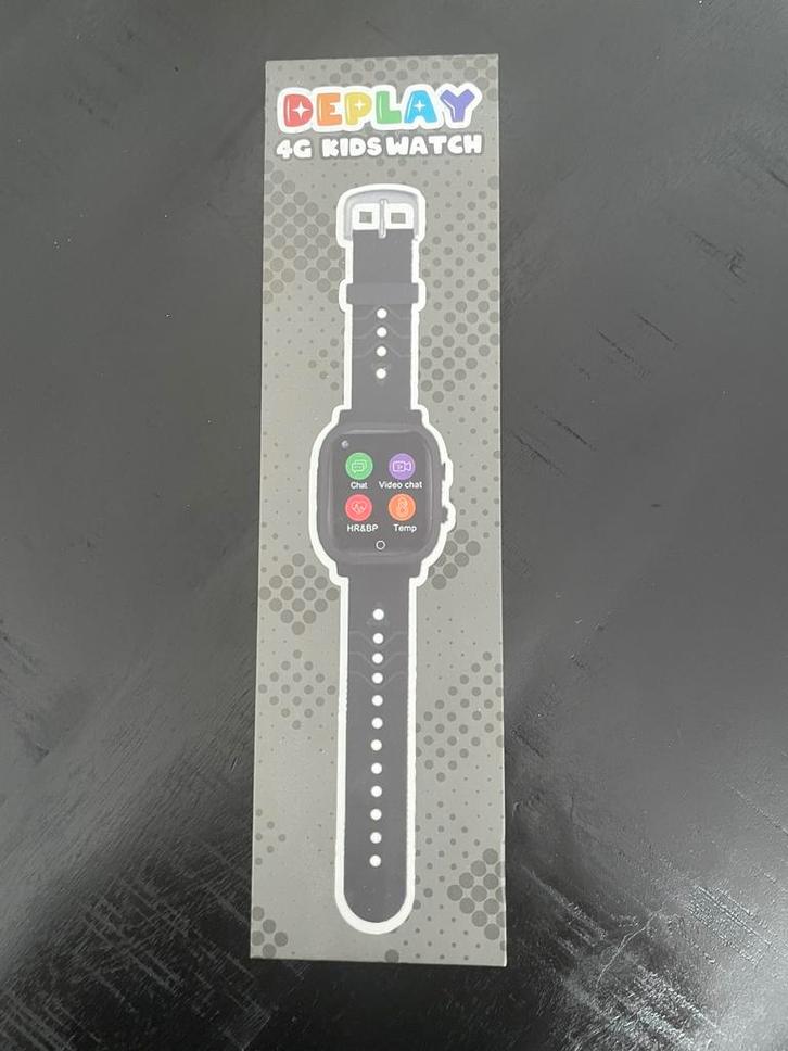 Deplay 4G KidsWatch – GPS Smartwatch voor Kinderen, Sieraden, Tassen en Uiterlijk, Smartwatches, Zo goed als nieuw, Android, Zwart