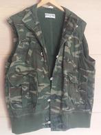 camouflage bodywarmer+capuchon denim John F.Gee maat XL, Verzenden, Nieuw, Maat 46/48 (XL) of groter, Overige kleuren