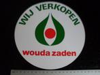 grote sticker wij verkopen wouda zaden logo 20cm doorsnede, Verzamelen, Verzenden, Zo goed als nieuw, Merk
