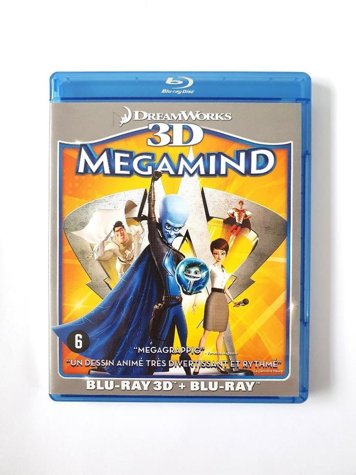 Megamind 3D + 2D (2 disc), Cd's en Dvd's, Blu-ray, Zo goed als nieuw, Tekenfilms en Animatie, 3D, Ophalen of Verzenden