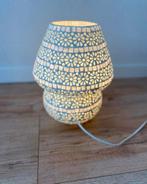 Handgemaakte Spaanse mozaiek lamp, Huis en Inrichting, Lampen | Tafellampen, Ophalen of Verzenden, Zo goed als nieuw, Minder dan 50 cm