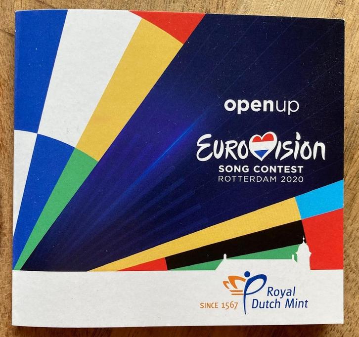 Coincard Eurovision Song contest Rotterdam 2020, Postzegels en Munten, Munten | Nederland, Losse munt, Ophalen