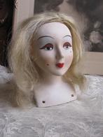 Oud Poppenhoofd / Hoofd van een Pop in Art Deco Stijl, Antiek en Kunst, Verzenden