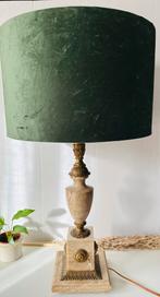 Vintage tafellamp marmer en messing groot!, Huis en Inrichting, Lampen | Tafellampen, Ophalen, Zo goed als nieuw, 50 tot 75 cm
