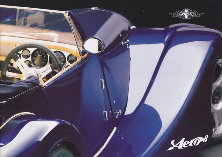 Morgan Aero 8 verkoopbrochure, Engelstalig, jaar 2000, Boeken, Auto's | Folders en Tijdschriften, Nieuw, Algemeen, Ophalen of Verzenden