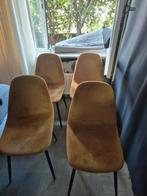 4x gele stoelen, Huis en Inrichting, Stoelen, Ophalen of Verzenden, Zo goed als nieuw, Overige kleuren, Vier