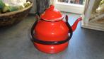 rood emaille keteltje, Antiek en Kunst, Antiek | Emaille, Ophalen of Verzenden