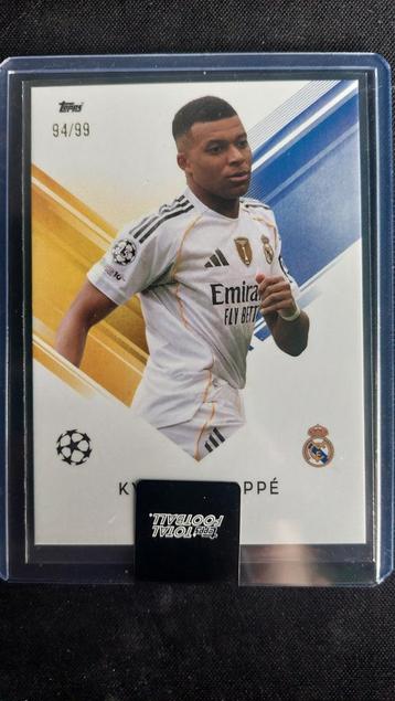 Kylian Mbappé Real Madrid Topps Total Football 94/99 beschikbaar voor biedingen