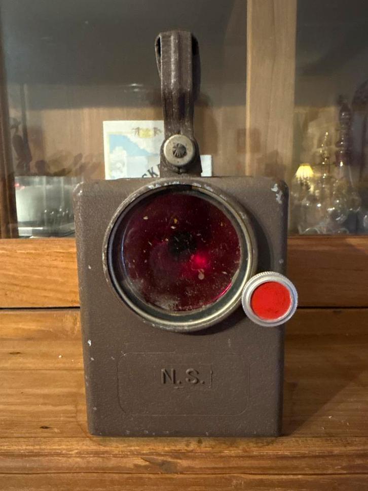 NS Seinlamp - Spoorwegen Collectie, Audio, Tv en Foto, Actiecamera's, Gebruikt, Overige merken, Ophalen of Verzenden