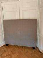 Taupe Beddenboord 185cm - Handgemaakt, Ophalen, Gebruikt, Beige, Tweepersoons