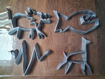 4 dutch design onderzetters een ontwerp van Teun Kees beschikbaar voor biedingen