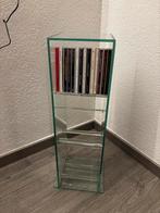 Glazen cd rek / cd standaard, Huis en Inrichting, Woonaccessoires | Cd- en Dvd-rekken, Ophalen, 25 tot 75 discs, Cd's, Glas