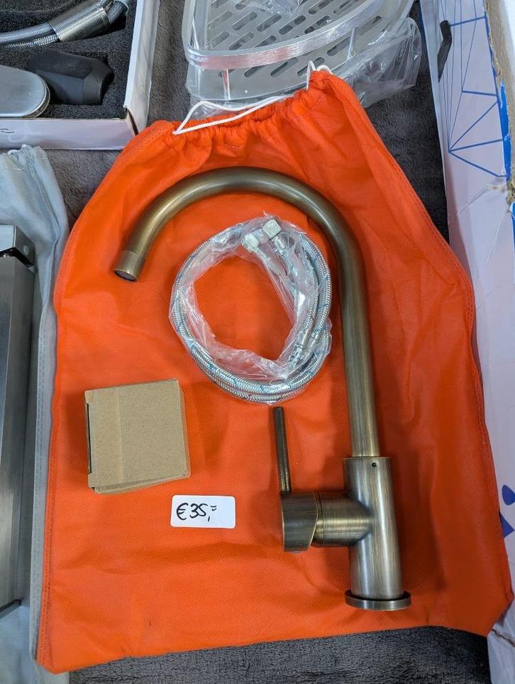 Bronzen keukenkraan nieuw, Huis en Inrichting, Keuken | Keukenelementen, Nieuw, Minder dan 100 cm, 50 tot 100 cm, Minder dan 25 cm