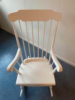 Witte Schommelstoel - Klassiek & Comfortabel, Huis en Inrichting, Stoelen, Ophalen, Gebruikt, Wit, Eén