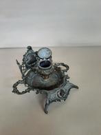 Inktpot in brons met intact glas, Antiek en Kunst, Antiek | Koper en Brons, Ophalen, Brons