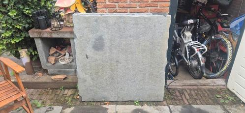 Natuursteen, Blauwe hardsteen, 100x100x3cm, Tuin en Terras, Tegels en Klinkers, Gebruikt, Terrastegels, Natuursteen, Minder dan 5 m²