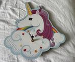Leuke unicorn wandklok, Minder dan 75 cm, Zo goed als nieuw, Minder dan 50 cm, Ophalen