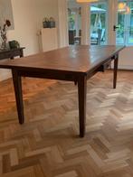 Massief Teakhouten Tafel Indonesië Handgemaakt, Ophalen, 50 tot 100 cm, Zo goed als nieuw, Vijf personen of meer