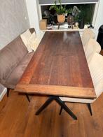 Massief Kersenhouten Eettafel, Huis en Inrichting, Tafels | Eettafels, Gebruikt, 200 cm of meer, Vijf personen of meer, Kersenhout