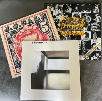 Partij 3 lp’s Dire Straits , JJ Cale , Faces (Rod Stewart) beschikbaar voor biedingen