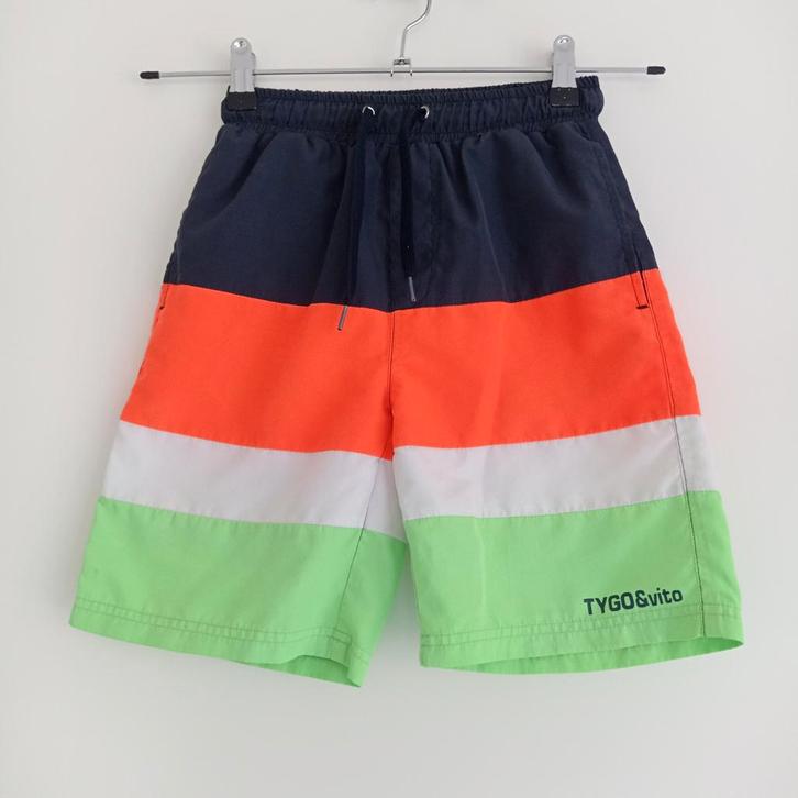 TYGO & vito zwembroek navy/oranje/wit/groen maat 146/152, Kinderen en Baby's, Kinderkleding | Maat 146, Gebruikt, Jongen, Broek