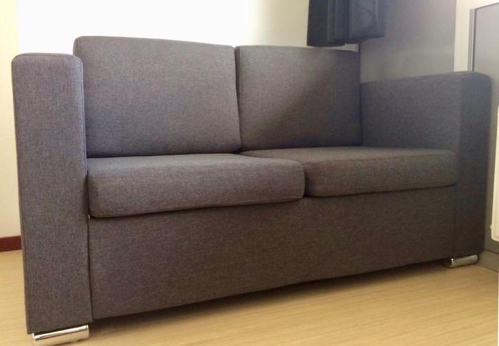 VidaXL 2-zitsbank - Donkergrijs - Compact & Stijlvol, Huis en Inrichting, Banken | Sofa's en Chaises Longues, Gebruikt, Tweepersoons