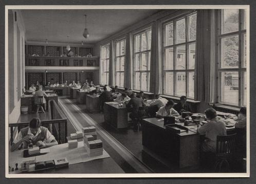 Ein Blick in den Kartothefsaal im Braunen Haus in Munchen..., Verzamelen, Militaria | Tweede Wereldoorlog, Landmacht, Foto of Poster