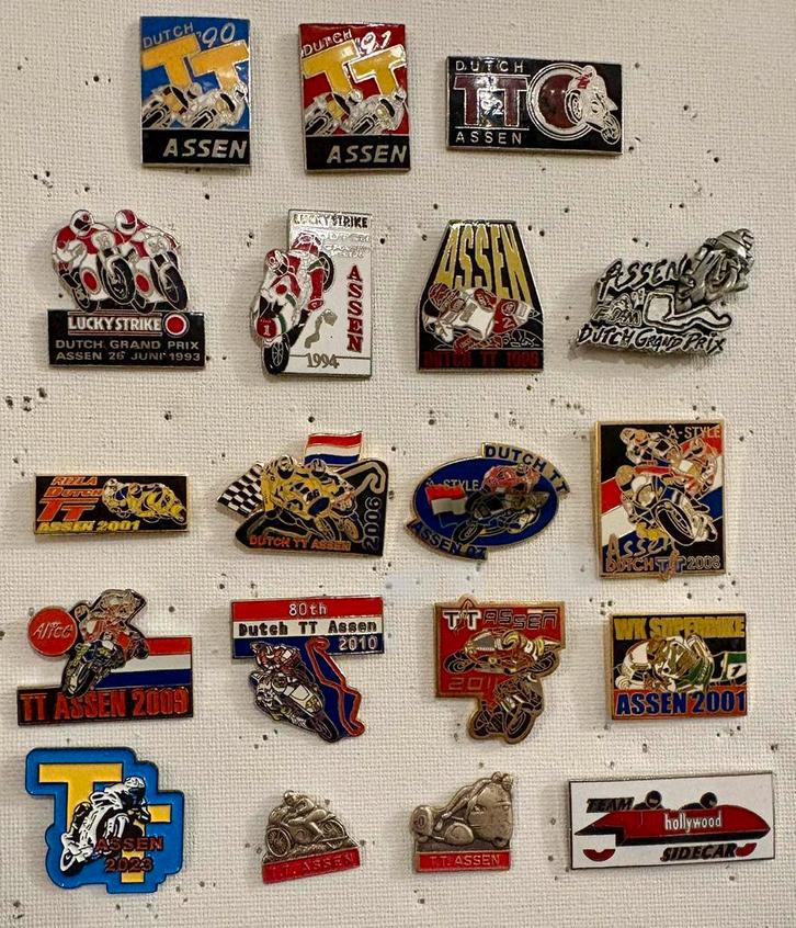 Pins TT Assen, Verzamelen, Speldjes, Pins en Buttons, Zo goed als nieuw, Sport, Ophalen of Verzenden
