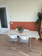 Formica set - tafel en stoelen, Ophalen, Gebruikt, 50 tot 100 cm, 150 tot 200 cm