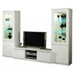 Woonkamer Forever2-hoogglans wit zwart marmer -ACTIE-, Ophalen of Verzenden, Nieuw, 25 tot 50 cm, Minder dan 100 cm