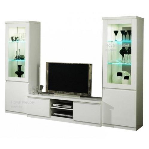 Woonkamer Forever2-hoogglans wit zwart marmer -ACTIE-, Huis en Inrichting, Kasten | Wandmeubels, Nieuw, Minder dan 100 cm, 25 tot 50 cm