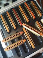 Hering set 12 st mondharmonica, Ophalen, Zo goed als nieuw, Overige typen, Met koffer of doosje